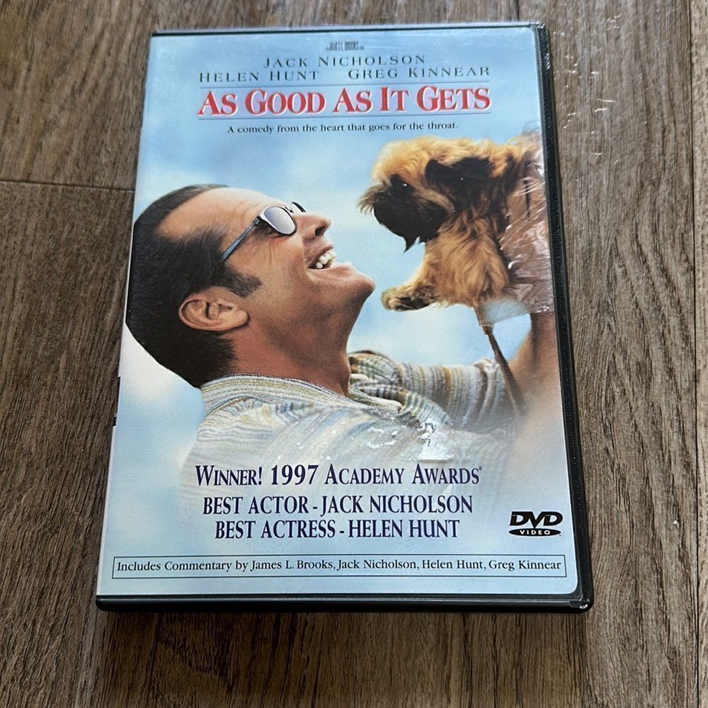 As Good As It Gets DVD Starring Jack Nicholson Helen Hunt Greg Kinnear